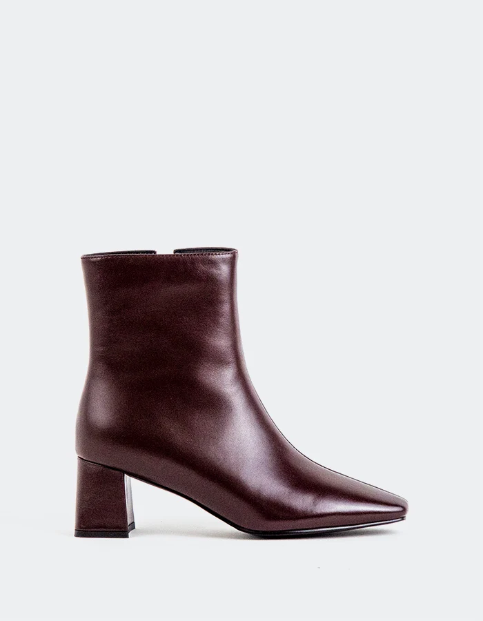 Adeline Burgundy Leather