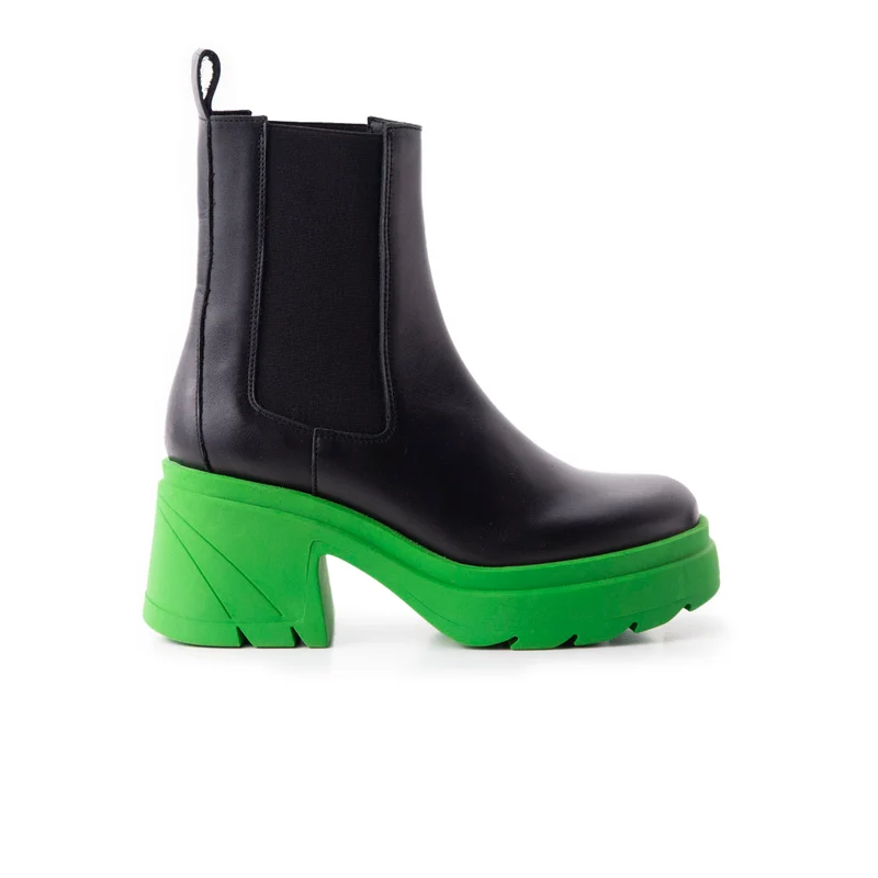 Ramsy Black/Green Leather