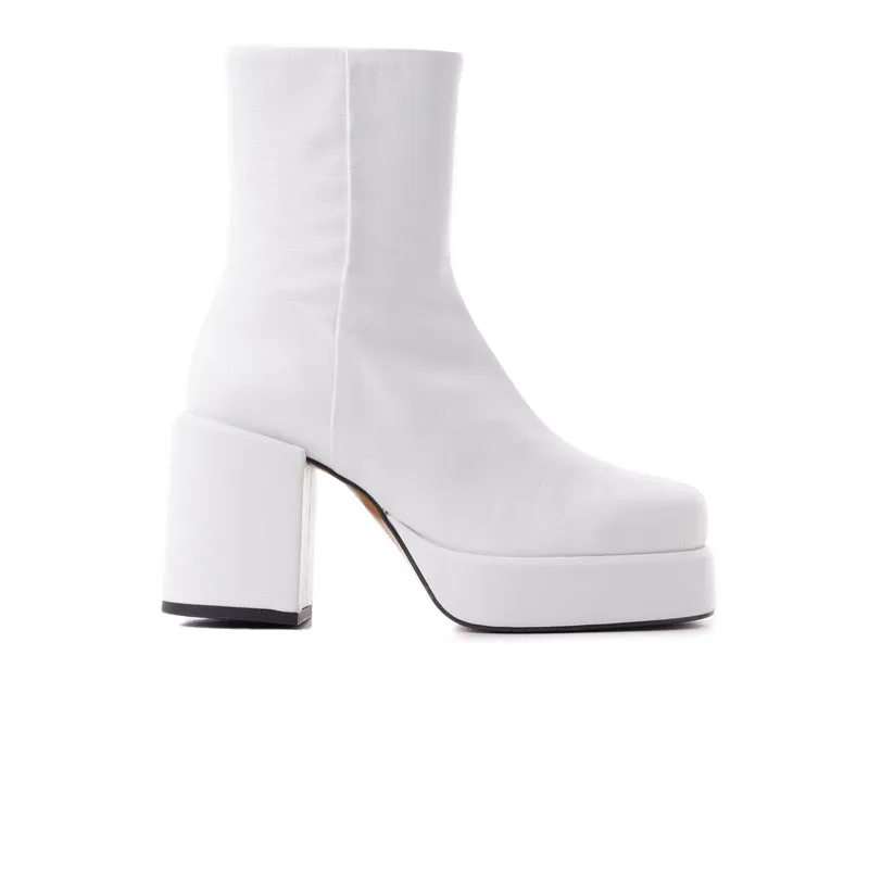Palencia White Leather