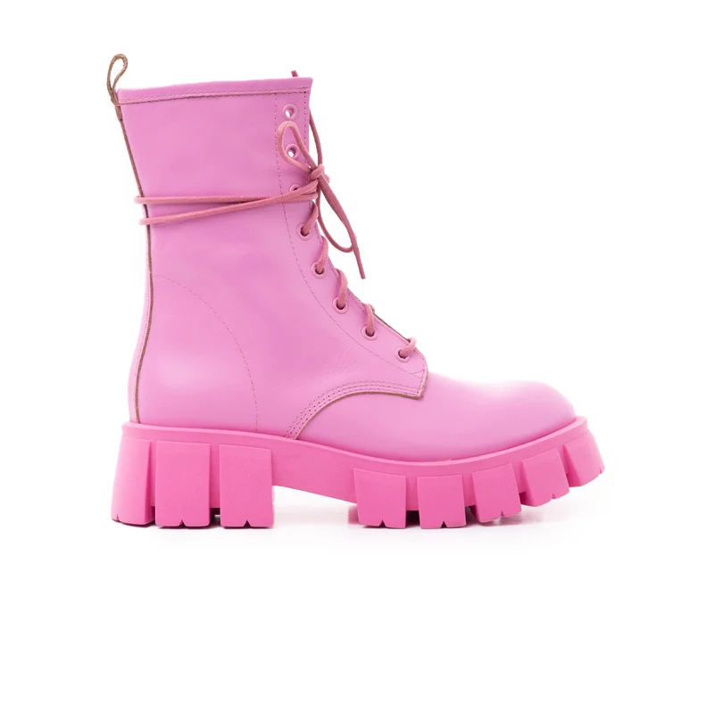 Shanghai Dark Pink Leather