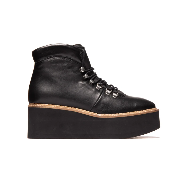 Delfina Black Leather