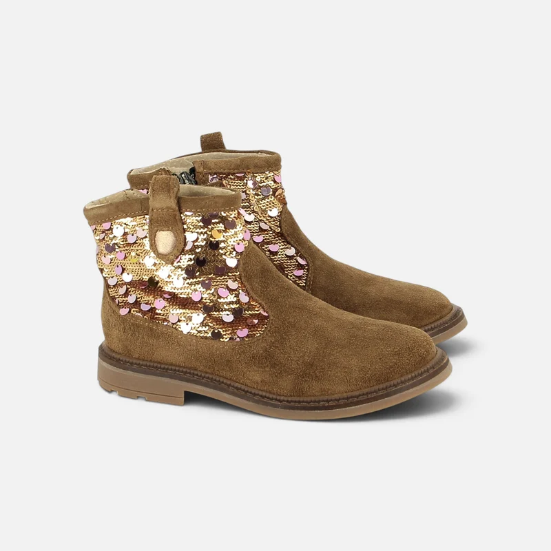 SISTER SEQUIN - VELOURS-SEQUIN - MIEL-PLATINE