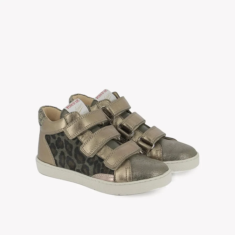 TOP TOUCH EASY - LAMINATO-LEOPAR - BRONZO LAME-KAKI