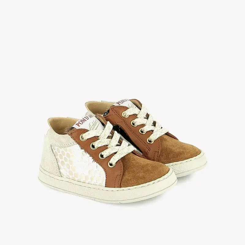 MOUSSE ZIP TOP - NAPPA-HAIRY - CARAMEL-LEO