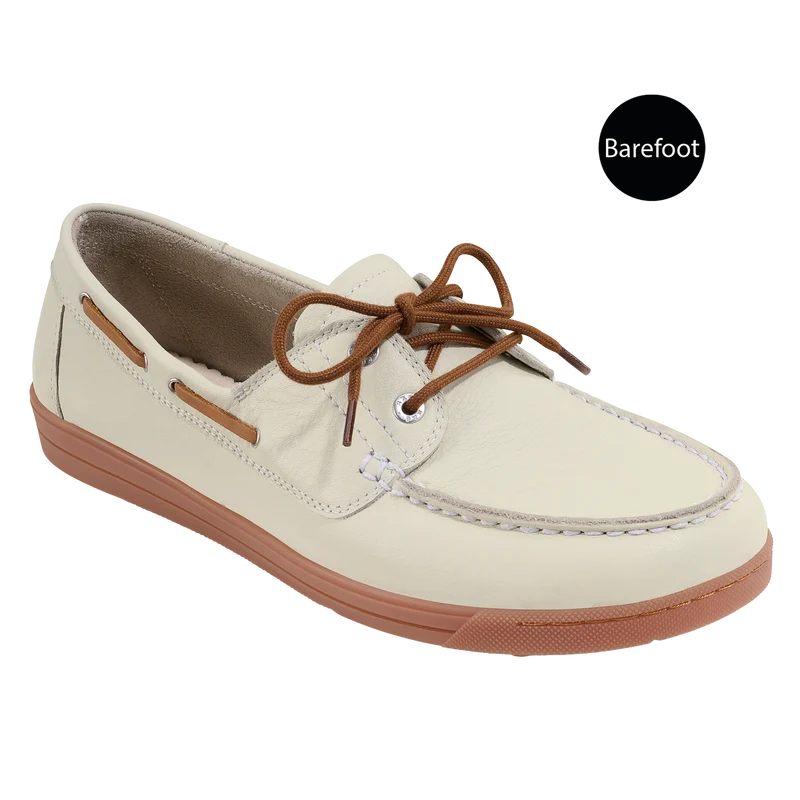 Basket Femme Luzy Blanc - Beige