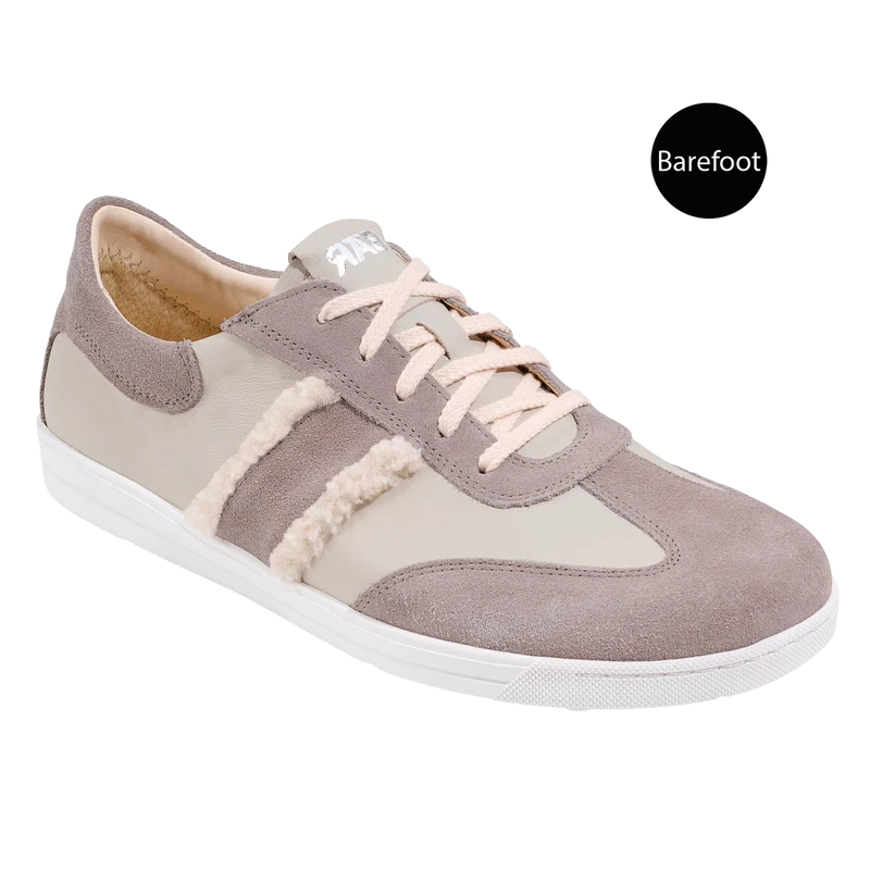 Basket Femme Elody Blanc Taupe