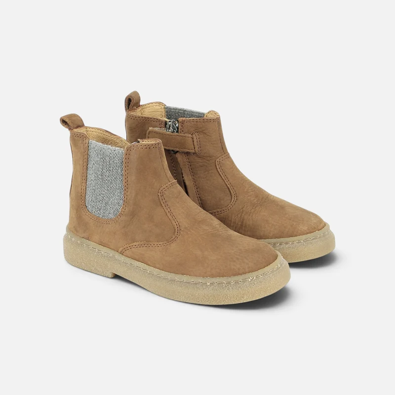 TRIX JOD ZIP - NUBUCK GRAINE - COGNAC