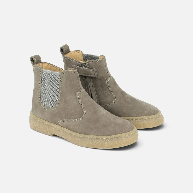 TRIX JOD ZIP - NUBUCK GRAINE - MARRON