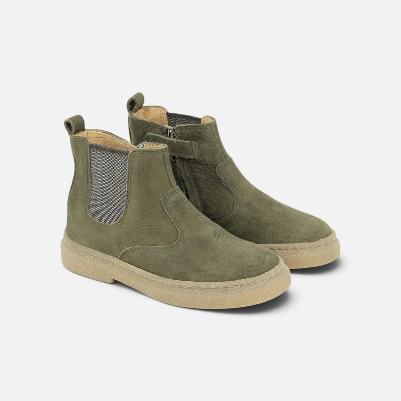 TRIX JOD ZIP - NUBUCK GRAINE - KAKI