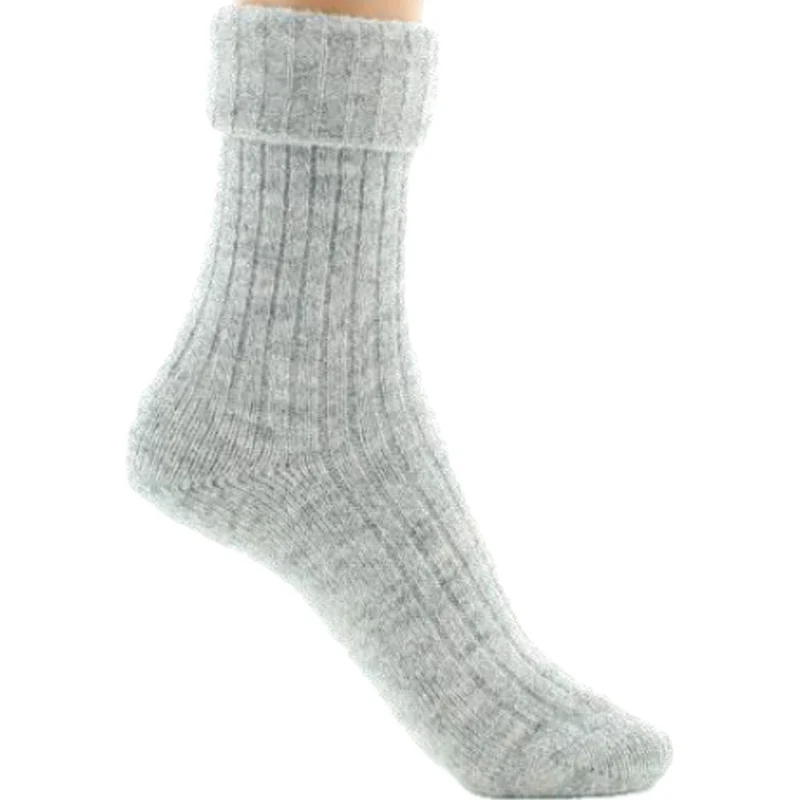 Chaussettes Femme en laine d'alpaga Gris
