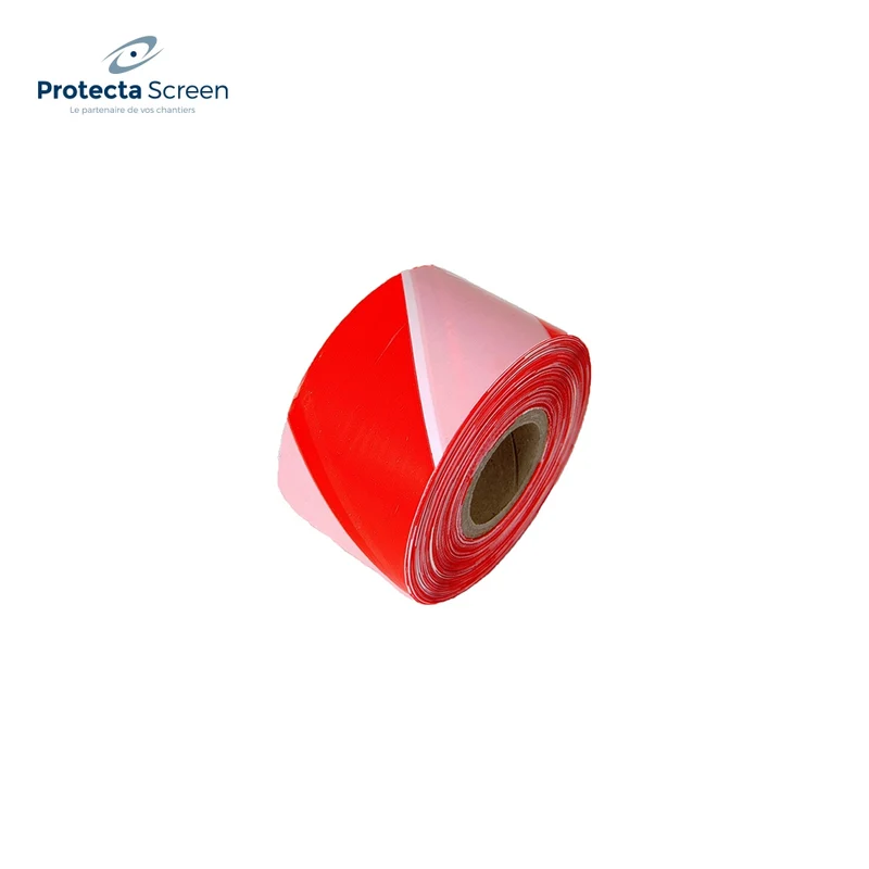 Rubalise Rouge et Blanc 50mm x 100m