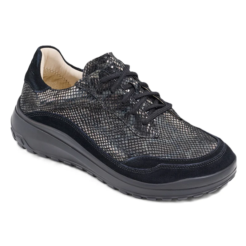Chaussure à lacets Femme Quinn Noir serpent