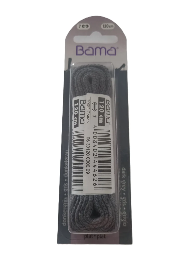 Lacets plats Gris 120 cm