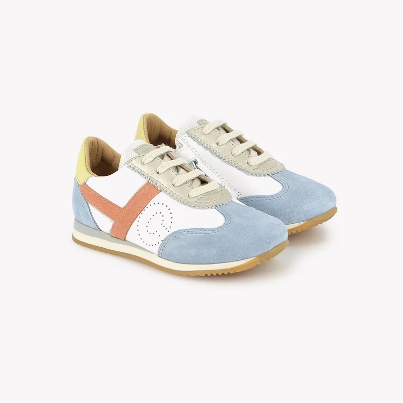 TC 77 - NAPPA-VELOURS - AZUL-BLANC-PLATINE