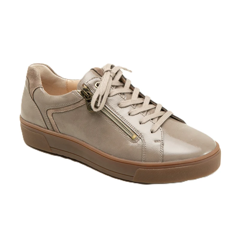 Chaussure à lacets Femme Helene Taupe verni