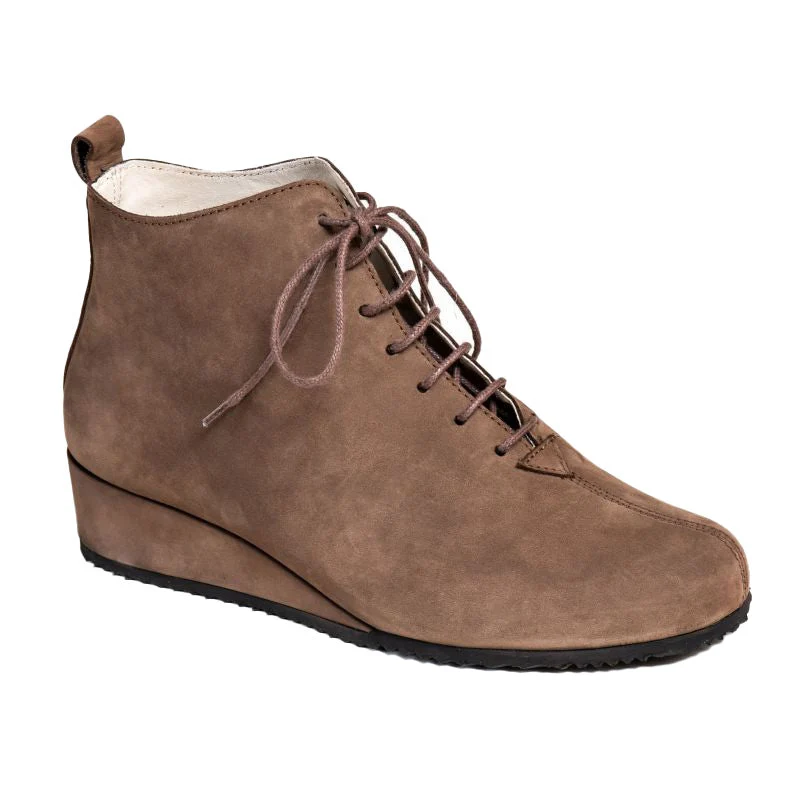 Bottine Femme Prune Taupe