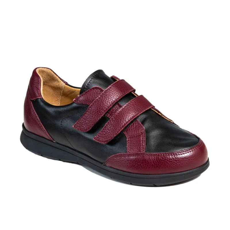 Basket Femme Maé Noir-Bordeaux