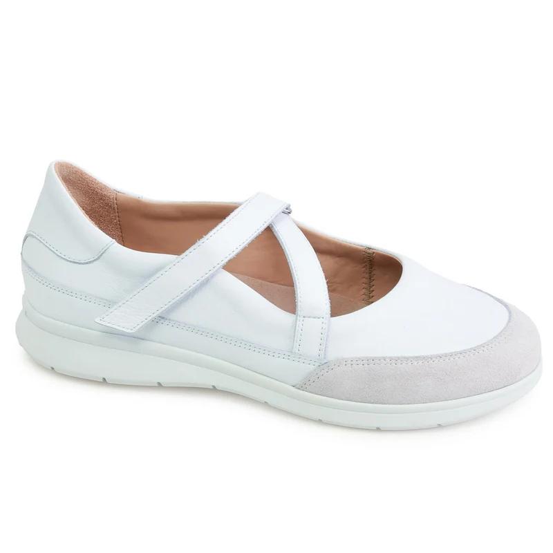 Ballerine Femme Mélodie Blanc