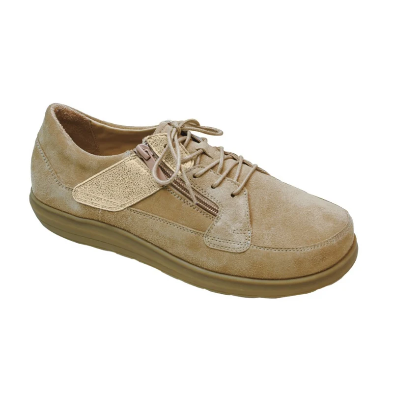 Chaussure à lacets Femme Rose Beige-Or