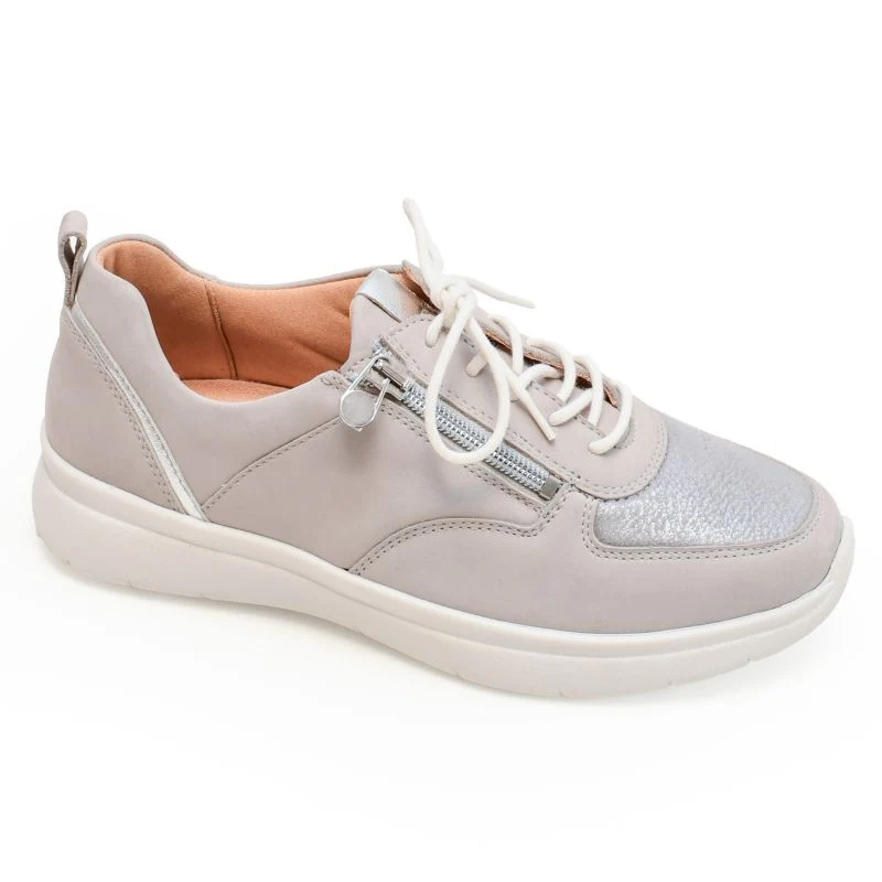 Chaussure à lacets Femme Kalys Gris clair