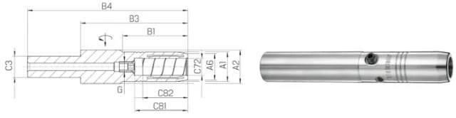 Extension de mandrin TENDO SCHUNK, rallonge