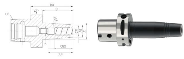 Mandrin de serrage hydraulique SCHUNK, TENDO Slim, long