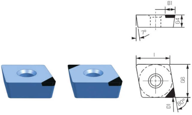 Plaquette réversible CBN PREMUS, B23