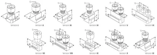 Accessoires pour mandrin SCHUNK, pierre de rainure, type NJ J77