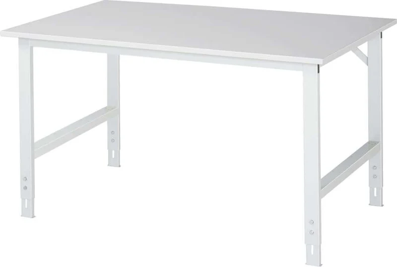 Table de travail RAU, Tom - Plateau en mélamine EGB B1500xP1000 xH760-1080mm Plateau en mélamine EGB