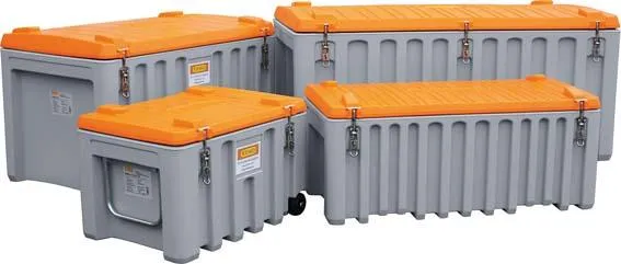 Boîte à outils CEMO, CEMbox 150 l B800xP600xH530 mm gris/orange