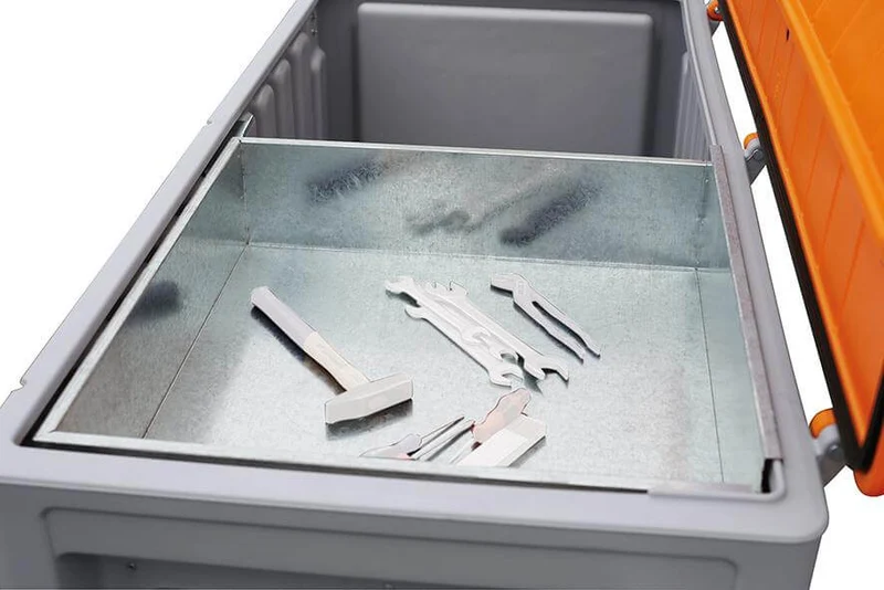 Bac d'insertion métallique CEMO pour CEMbox 750 l