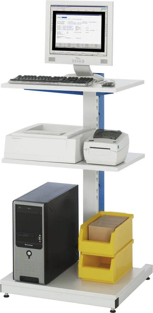 Colonne informatique RAU, 1, stat. 650x650x1150, gr/bl