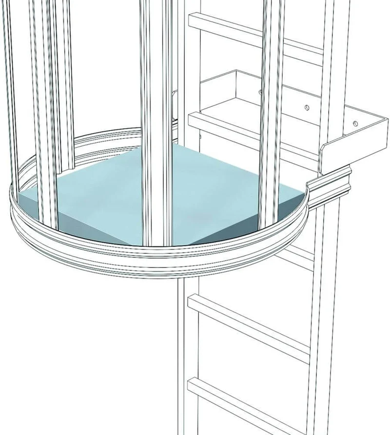 Plateforme intermédiaire ZARGES, 520 x 550 mm ZARGES