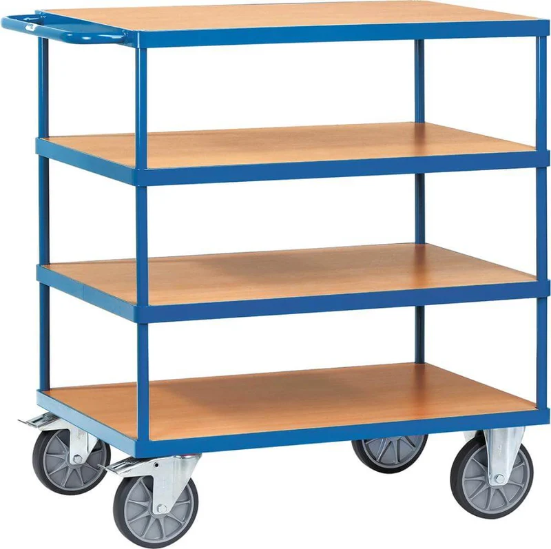 Chariot à plateaux FETRA, 2443 500kg 4 étagères 1200x800mm fetra
