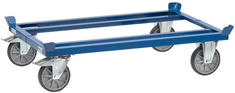 Châssis pour palettes plates et caisses grillagées FETRA, châssis palette 22801 500 kg, pneumatiques TPE FETRA