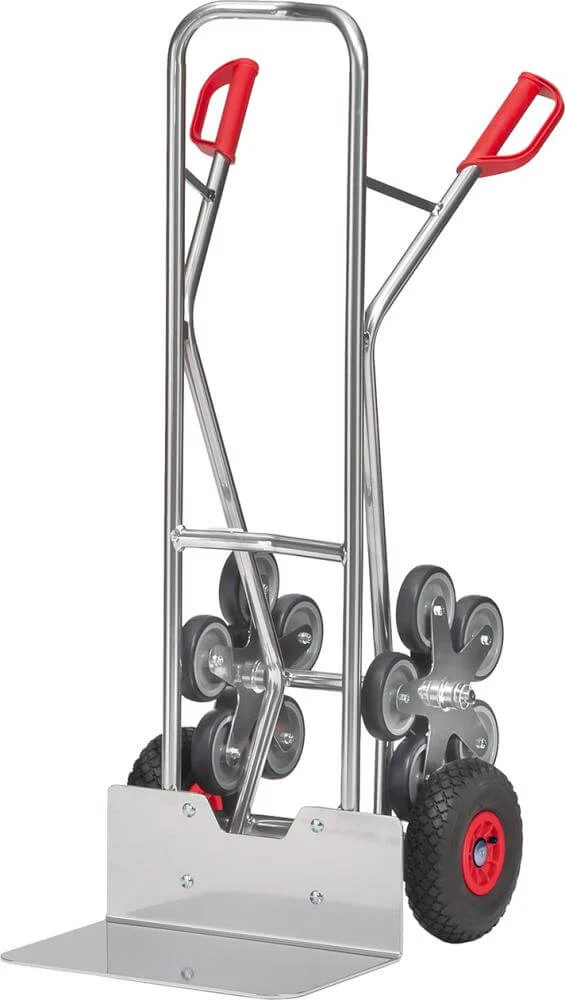 Chariot escalier aluminium FETRA, AK1328 200kg, pelle 300x480, Lu fetra