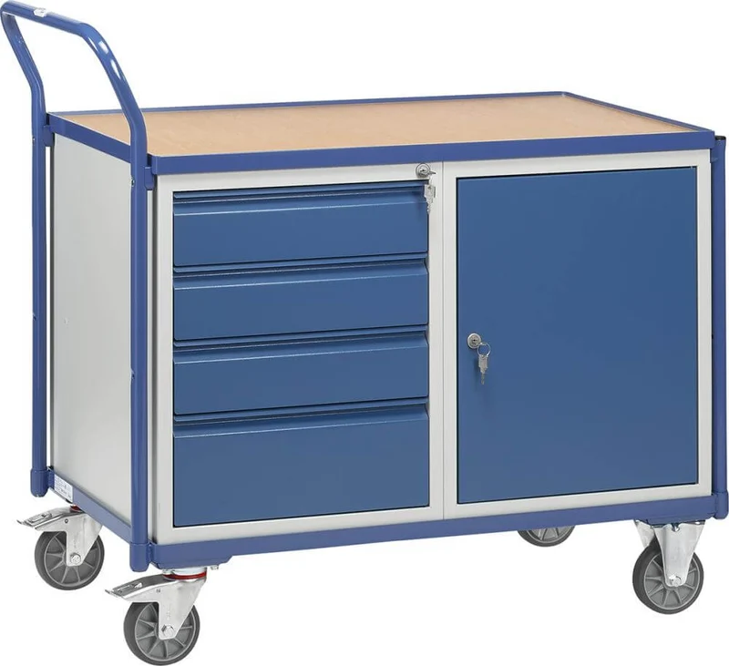 Chariot de table FETRA, Type 2635 L 1000 X l 600 mm fetra