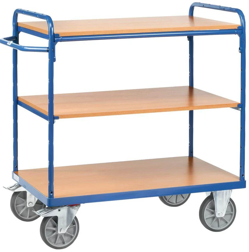Chariot à étagères FETRA, 8100 400kg 3 plateaux 850x500mm fetra