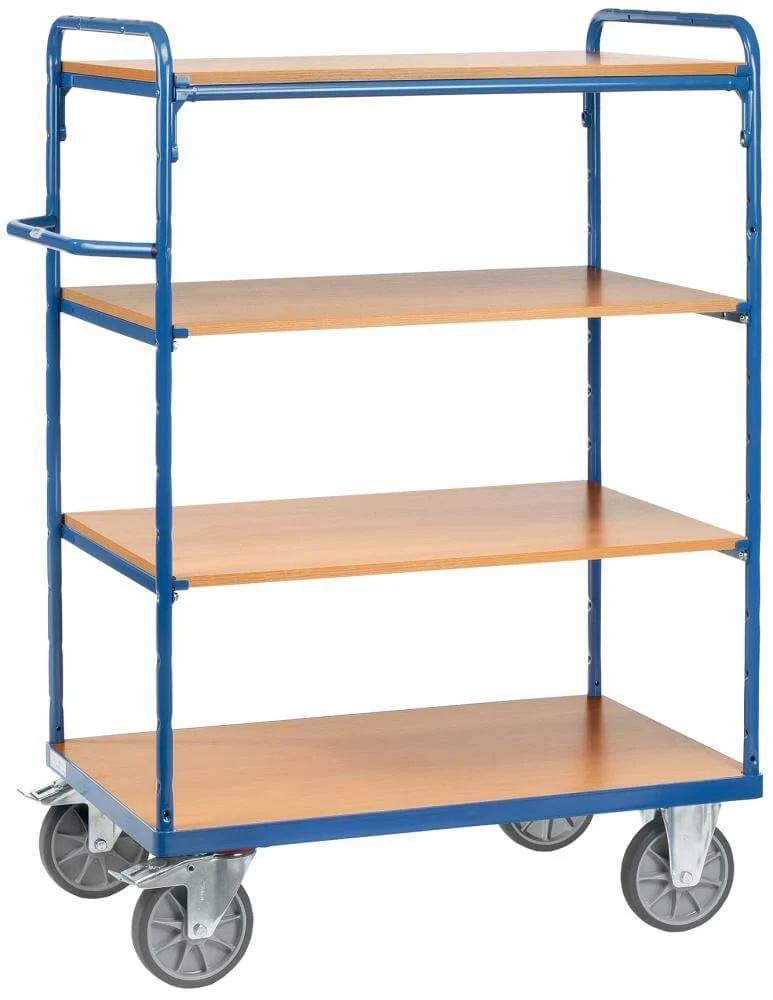 Chariot à étagères FETRA, 8201 500kg 4 plateaux 1000x600mm fetra