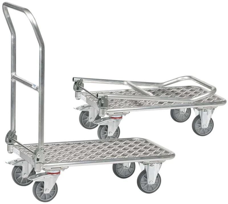 Chariot pliant en aluminium FETRA, 1134 surface de chargement 900 x 600 mm fetra