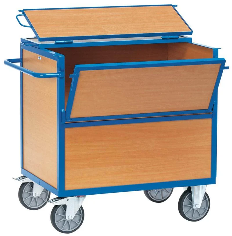 Chariot en bois FETRA, 2852 1000x700mm avec couvercle fetra