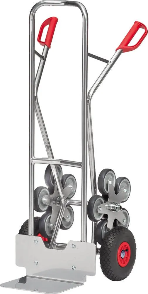 Chariot escalier aluminium FETRA, AK1327 200kg, pelle 250x320, Lu fetra