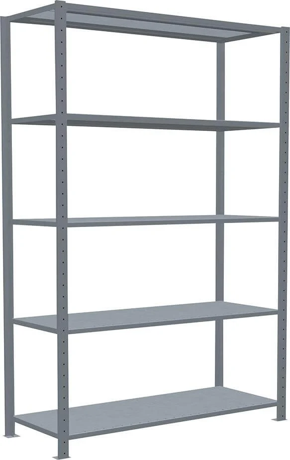 Étagère à emboîtement SCHULTE LAGERTECHNIK, B1300xP500xH2000 mm champ de base 5 tablettes vzk charge par niveau 250kg
