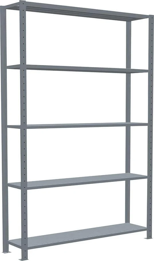 Étagère à emboîtement SCHULTE LAGERTECHNIK, B1300xP300xH2000 mm champ de base 5 tablettes vzk charge par niveau 250kg