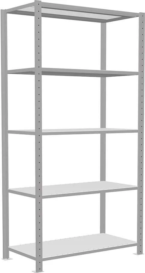 Étagère à emboîtement SCHULTE LAGERTECHNIK, B1000xP500xH2000 mm champ de base 5 tablettes vzk charge par niveau 250kg