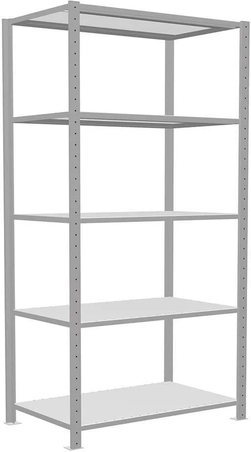 Étagère à emboîtement SCHULTE LAGERTECHNIK, B1000xP600xH2000 mm champ de base 5 tablettes vzk charge par niveau 250kg