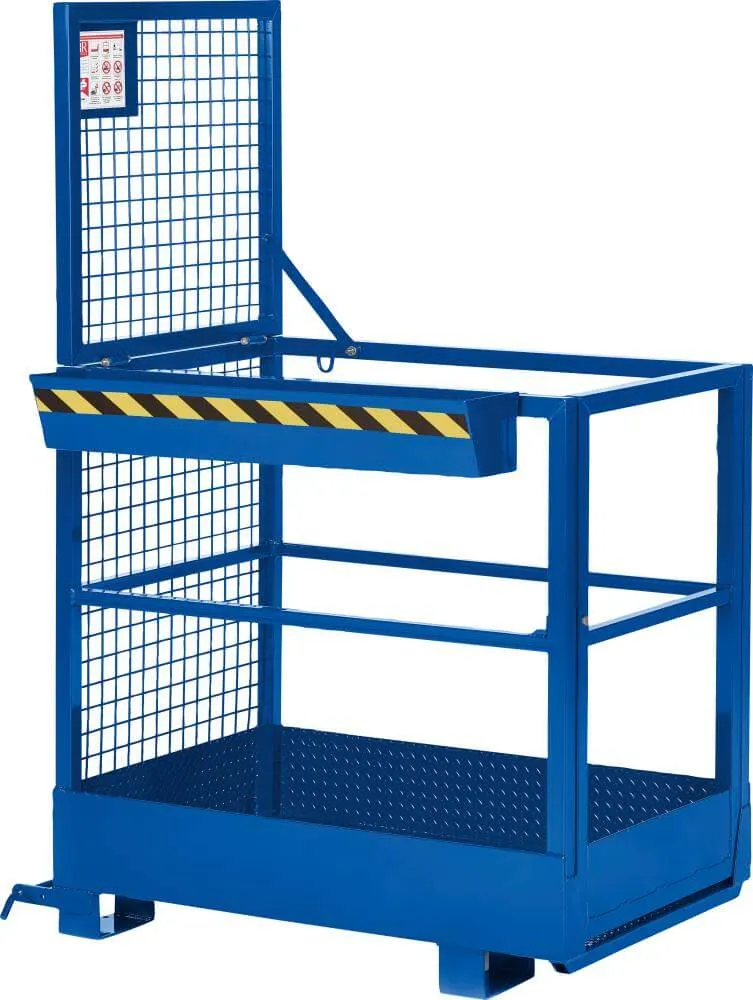 Panier de travail NEUTRE, type RAK-Slim 800x1200x1900 mm capacité de charge 300 kg RAL 5010 bleu gentiane