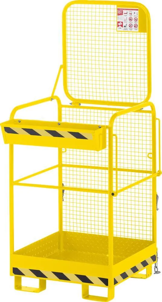 Panier de travail NEUTRE, type RAK-One 800x800x1900 mm capacité de charge 240 kg RALRAL 1023 jaune signalisation