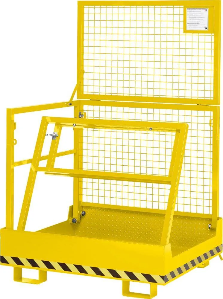 Panier de travail NEUTRE, type RAK-Comp. 1200x1080x1910 mm, capacité de charge 300 kg, RAL 1023 jaune signalisation