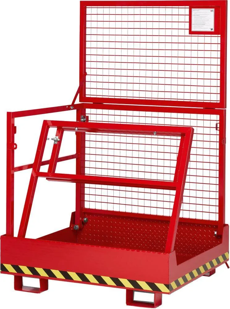 Panier de travail NEUTRE, type RAK-Comp.1200x1080x1910 mm capacité de charge 300 kg RAL 3000 rouge feu